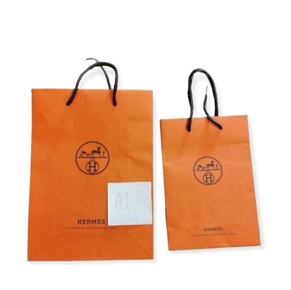 AUTHENTIC Hermes iconic paper bag gift bag - Picture 1 of 5